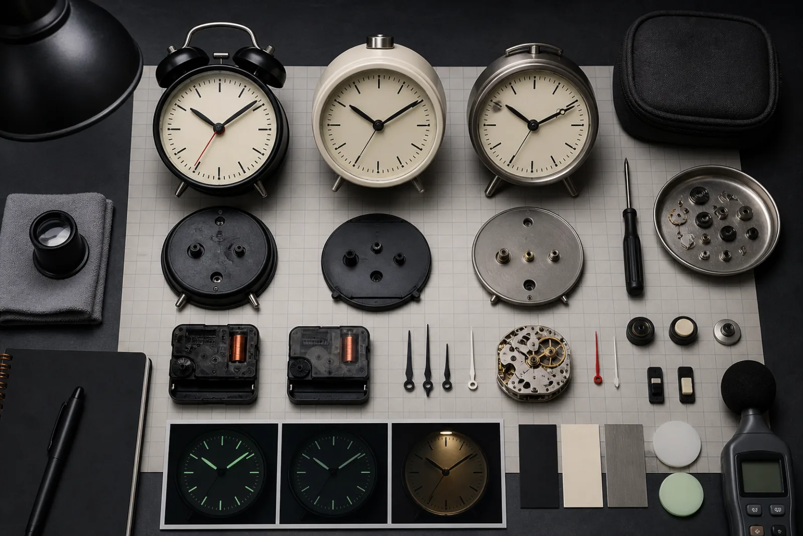Editorial image for Analog Alarm Clocks: Sweep Versus Tick, a Face You Can Read, and an Alarm Hand You Can Set.