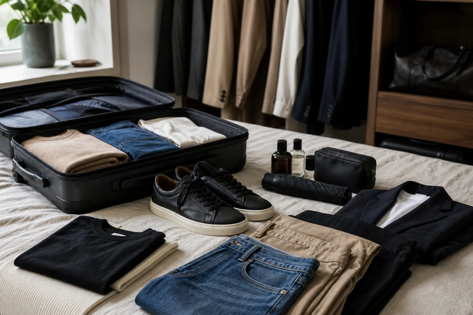 Editorial image for How to Pack a Five-Day Wardrobe Without a Second Pair of Shoes You Will Not Wear.