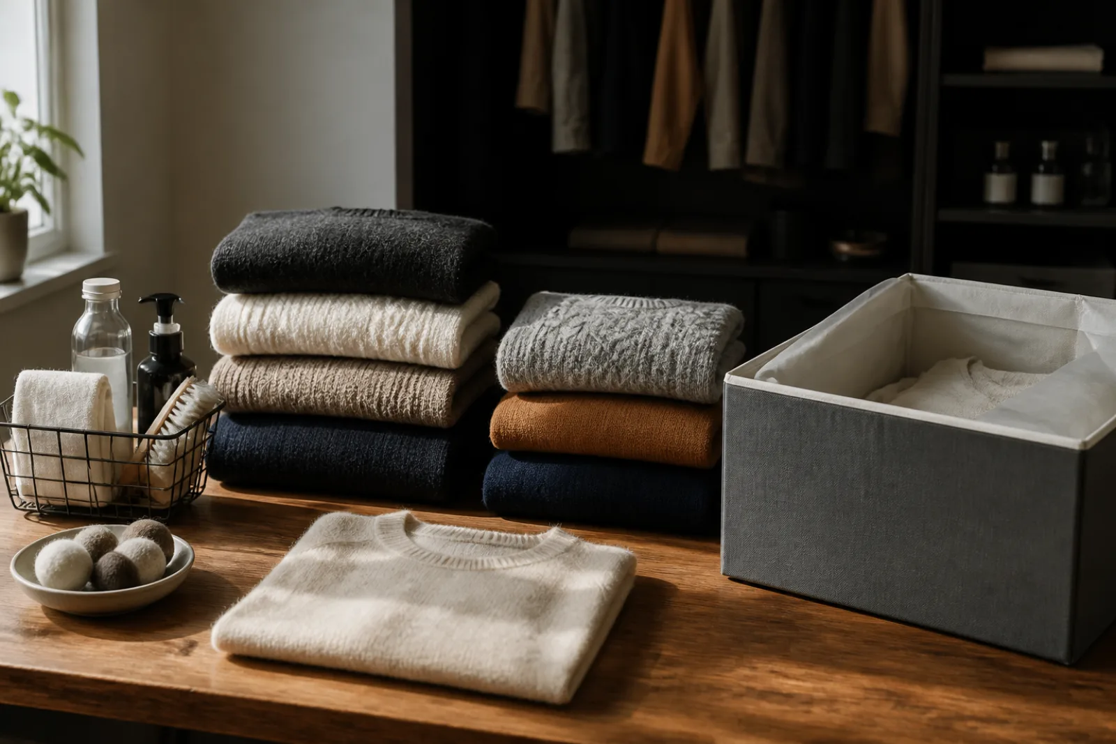 Editorial image for How to Store Knitwear Between Seasons Without Feeding the Moths.