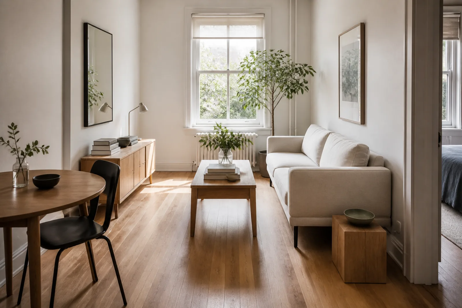 Editorial image for What Actually Helps a Small Room Feel Larger.